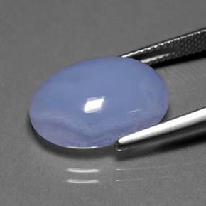 Calcedônia azul natural 9,81ct, transparente, transparente/translúcido