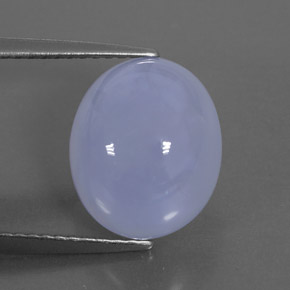 Calcedônia azul natural 5,36ct, transparente, transparente/translúcido