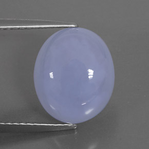 Calcedônia azul natural 5,52ct, transparente, transparente/translúcido