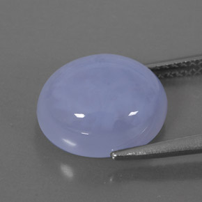 Calcedônia azul natural 5,52ct, transparente, transparente/translúcido