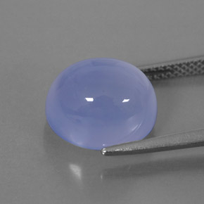 Calcedônia azul natural 6,71ct, transparente, transparente/translúcido