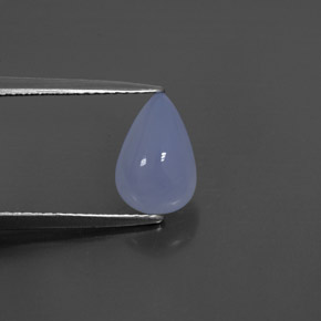 Calcedônia azul natural 1,76ct, transparente, transparente/translúcido
