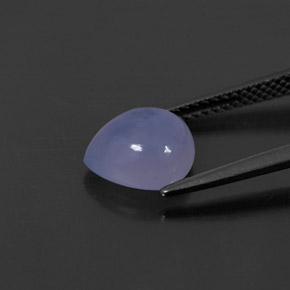 Calcedônia lavanda azul Natural 2.34ct, Transparente, Transparente/Translúcido