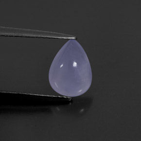 Calcedônia azul natural 1,62ct, transparente, transparente/translúcido