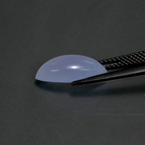 Calcedônia lavanda azul Natural 3.31ct, Transparente, Transparente/Translúcido