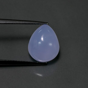 Calcedônia azul natural 5,25ct, transparente, transparente/translúcido
