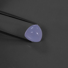 Calcedônia azul natural 6,77ct, transparente, transparente/translúcido
