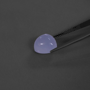 Calcedônia azul natural 6,77ct, transparente, transparente/translúcido