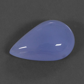 Calcedônia azul natural 23,58ct, transparente, transparente/translúcido