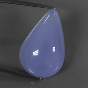 Calcedônia azul natural 23,58ct, transparente, transparente/translúcido
