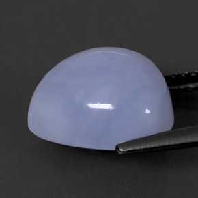 Calcedônia azul natural 6,67ct, transparente, transparente/translúcido