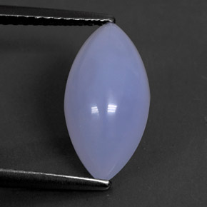 Calcedônia azul natural 2,95ct, transparente, transparente/translúcido