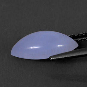 Calcedônia azul natural 2,95ct, transparente, transparente/translúcido