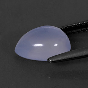 Calcedônia azul natural 1,74ct, transparente, transparente/translúcido