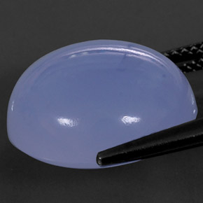 Calcedônia lavanda azul Natural 15.62ct, Transparente, Transparente/Translúcido