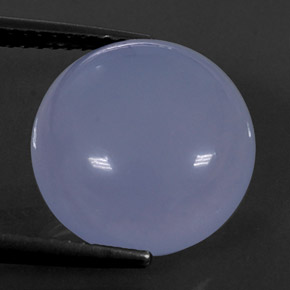 Calcedônia azul natural 8,58ct, transparente, transparente/translúcido