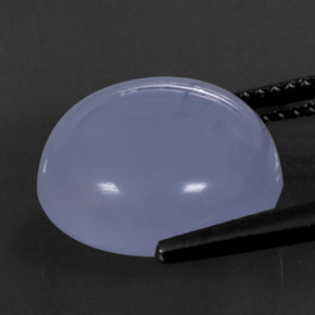 Calcedônia azul natural 8,58ct, transparente, transparente/translúcido