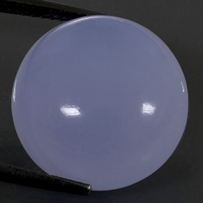 Calcedônia azul natural 17,75ct, transparente, transparente/translúcido