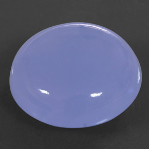 Calcedônia azul natural 25,46ct, transparente, transparente/translúcido