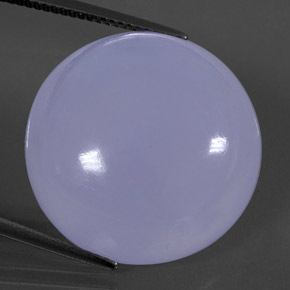Calcedônia azul natural 30,37ct, transparente, transparente/translúcido