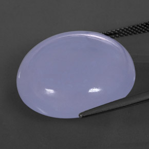 Calcedônia azul natural 30,37ct, transparente, transparente/translúcido