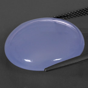 Calcedônia lavanda azul Natural 20.57ct, Transparente, Transparente/Translúcido