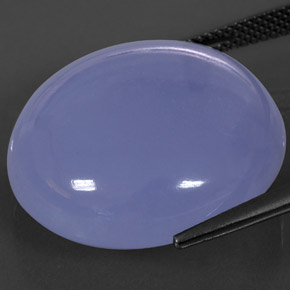 Calcedônia azul natural 32,21ct, transparente, transparente/translúcido