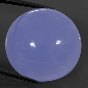 Calcedônia azul natural 46,38ct, transparente, transparente/translúcido