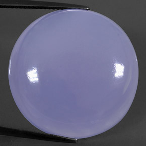 Calcedônia lavanda azul Natural 37.88ct, Transparente, Transparente/Translúcido