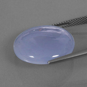 Calcedônia azul natural 18,82ct, transparente, transparente/translúcido