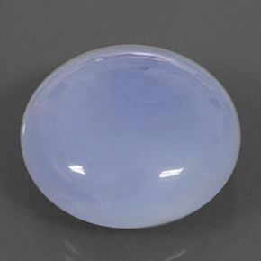 Calcedônia azul natural 28,22ct, transparente, transparente/translúcido