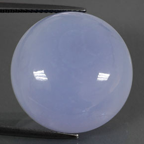 Calcedônia azul natural 28,22ct, transparente, transparente/translúcido