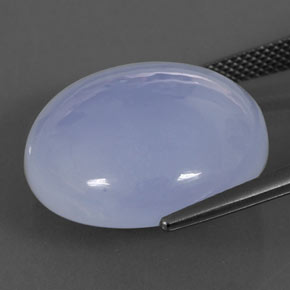 Calcedônia azul natural 28,22ct, transparente, transparente/translúcido