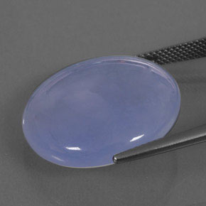 Calcedônia lavanda azul Natural 23.76ct, Transparente, Transparente/Translúcido