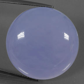 Calcedônia azul natural 38,66ct, transparente, transparente/translúcido