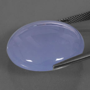 Calcedônia azul natural 38,66ct, transparente, transparente/translúcido