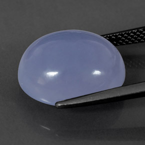 Calcedônia lavanda azul Natural 9.45ct, Transparente, Transparente/Translúcido