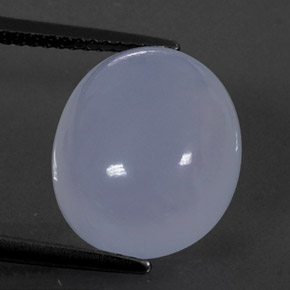Calcedônia azul natural 8,88ct, transparente, transparente/translúcido