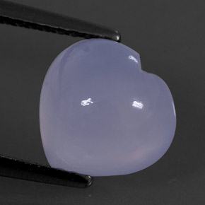 Calcedônia azul natural 2,45ct, transparente, transparente/translúcido