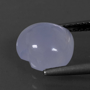 Calcedônia azul natural 2,45ct, transparente, transparente/translúcido