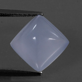 Calcedônia azul natural 3,17ct, transparente, transparente/translúcido