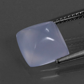 Calcedônia azul natural 3,17ct, transparente, transparente/translúcido