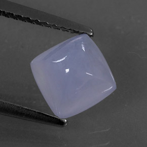 Calcedônia azul natural 1,66ct, transparente, transparente/translúcido