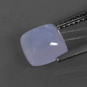 Calcedônia azul natural 1,66ct, transparente, transparente/translúcido