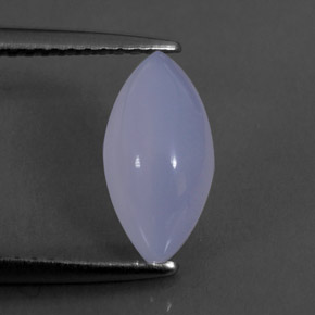 Calcedônia azul natural 1,66ct, transparente, transparente/translúcido