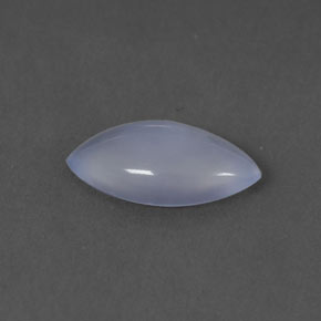 Calcedônia azul natural 1,12ct, marquise, transparente