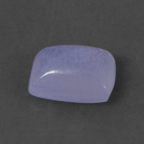 Calcedônia lavanda azul Natural 1.41ct, Almofada cortada, Transparente