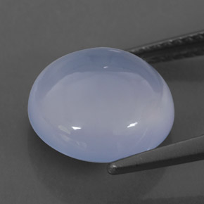Calcedônia azul natural 4,43ct, transparente, transparente/translúcido