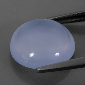 Calcedônia azul natural 5,16ct, transparente, transparente/translúcido