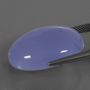 Calcedônia azul lavanda natural 27,46ct, transparente, transparente/translúcido